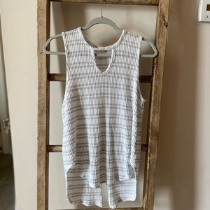 Altar’d State Striped Tank with Details Size Large